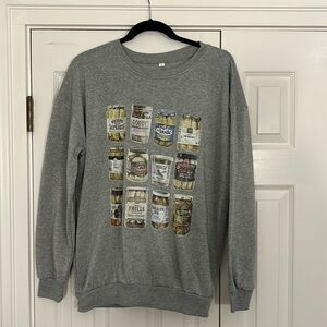 😀😀😀Pickle sweatshirt. Size Medium.